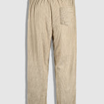 Men's Textured Half Button Corduroy Long Sleeve Shirt and Casual Pants Set
