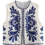 Sleeveless Embroidered Jacket