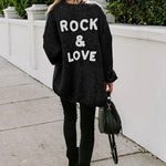 Drop Shoulder Open Front Knit Oversized Sweater Cardigan