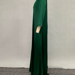 Long Sleeves Loose Embroidered Solid Color Evening Dresses