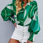 Zeagoo Zeagoo Casual Bat Sleeve Lapel Shirt Top for Women Casual Work Office Loose Fit 2026 | Under $40