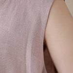 A-Line Loose Solid Color Round-Neck Midi Dresses