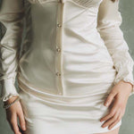 Vintage Elegant Ruffled V-Neck Mini Dress