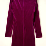 Wrap Solid Color Zipper Stand Collar Mini Dresses