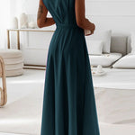 Tie Waist Wrap Maxi Dress