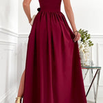 Darling Muse Ruffle One Shoulder Party Maxi Dress
