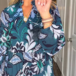 NEW🔥 V Neck Floral Vintage Print Dress