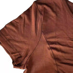 A-line Loose Pockets Solid Color Split-Joint Round-neck Midi Dresses