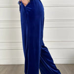 Golden Velvet Wide -legged Pants Straight Velvet Pants