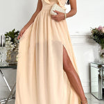 Darling Muse Ruffle One Shoulder Party Maxi Dress