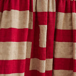 Loose Short Sleeves Plaid Round-Neck Midi Dresses
