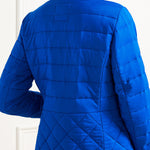 QUILTED COLLARLESS JACKET