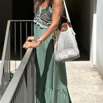 Vigo Boho Crochet Dress Holiday Dress