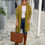 Solid Color Sweater Cardigan Sweaters