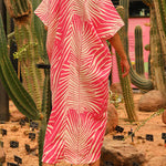 V-neck jungle robe
