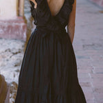 V-NECK FASHIONABLE REVERSIBLE DRESS