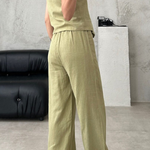 Casual Work Vest and Trousers Two-piece Set