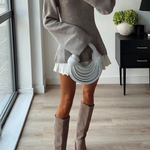 Coziest Long Sleeves Wool-blend Sweater