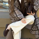 Retro Plaid Two-sided Wrap Coat