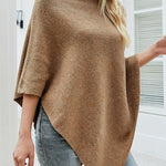 Casual 7 Colors High-Neck Sweater Cape