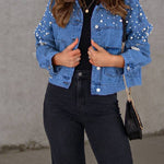 Bead Detail Denim Jacket