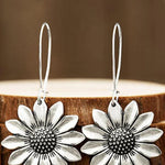 Western Vintage 3D Sunflower Earrings