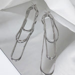 Simple Casual Tasseled Solid Color Earrings