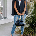 Margovil Open Front Split Sleeves Cape Jacket