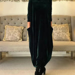 Elspeth | Cozy Draped Maxi Dress for Winter