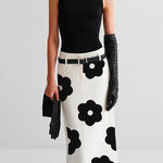 Floral Printed Split-Back Skirts Bottoms