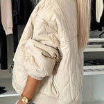 Baseball Collar Snap Down Long Sleeve Jacket