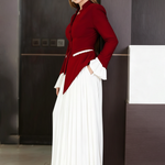 Loose Wide Leg Pleated Solid Color Culotte Pants