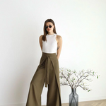 ARIANE – WOMEN'S LINEN LONG TROUSERS