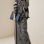 Long Sleeves Loose Striped Pullovers