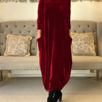 Wilma | Cozy Draped Maxi Dress for Winter