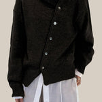 Casual Solid Make Old Buttons O Neck Outerwear