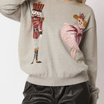 Christmas Soldier Sequined Fashion Casual Sweatshirt