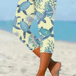 🔥Buy 3 Get 10% Off🔥Women's Hawaiian Turtle Print Resort Casual Leggings