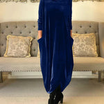 Elspeth | Cozy Draped Maxi Dress for Winter
