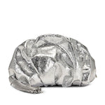 RUCHED clutch bag