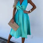 Hold You In My Memory Satin Midi Dress