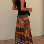 Malibu Knit V-neck Hollow Out Twist Loose Tank