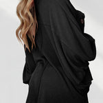 Lapel Knit Long Sleeve Top