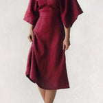 Elegant Ink  Linen Dress