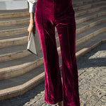 Elegant Solid Patchwork High Waist Speaker Solid Color Bottoms(5 Colors)