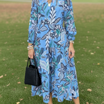 NEW🔥 V Neck Floral Vintage Print Dress