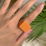 Original Stylish Resin 8 Colors Geometric Ring