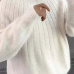 Women���s Fluffy Cashmere-Like Knit Jumper
