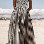Elegant Zebra Stripe Dress
