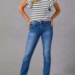 Margovil High Waist Straight Leg Stretchy Denim Pants